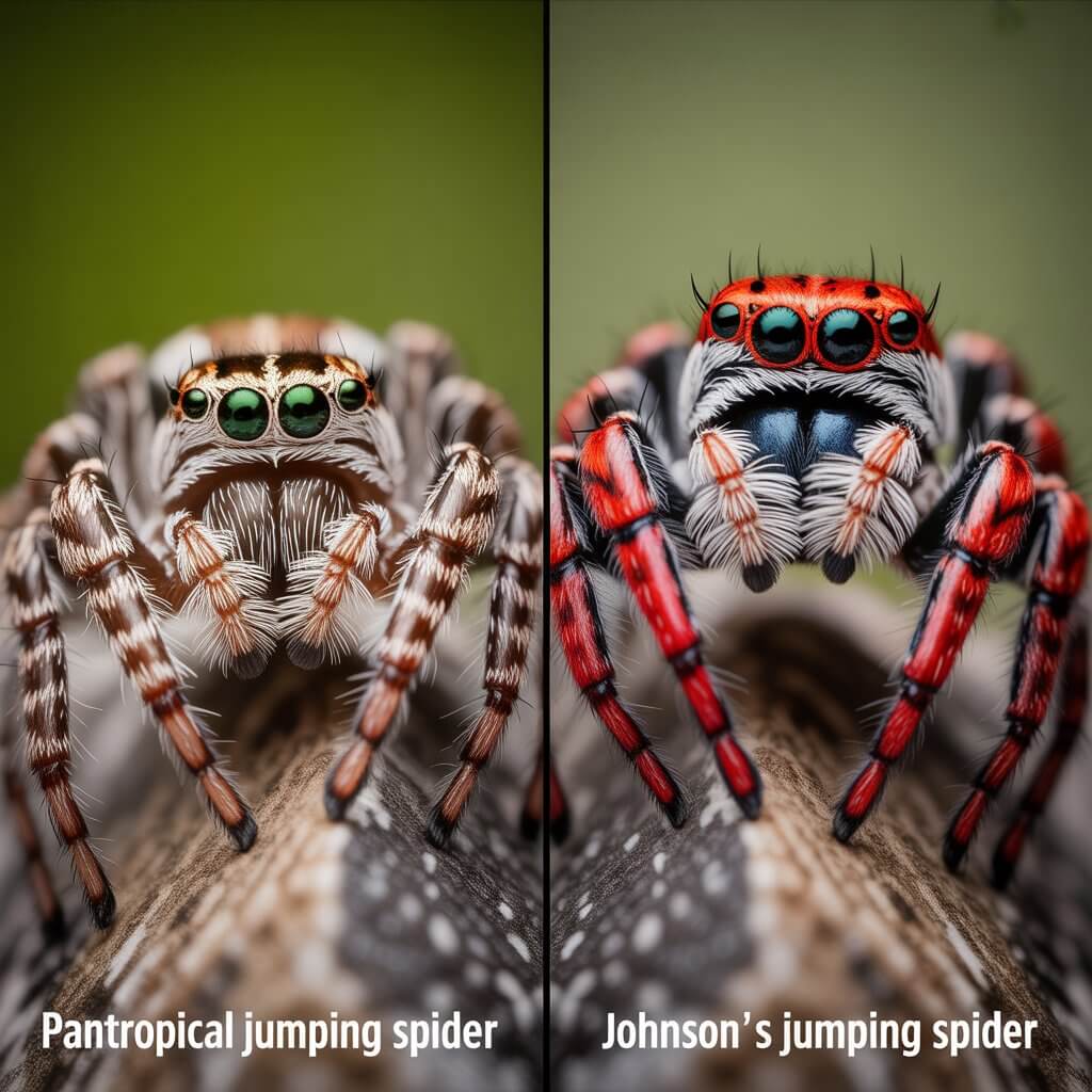 Pantropical vs Johnson Jumping Spider Guide
