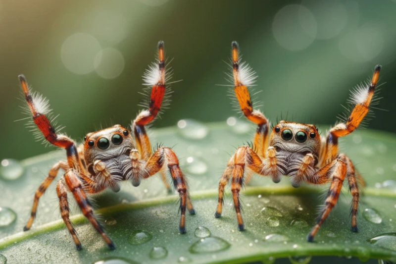 Baby Twin Flagged Jumping Spider Guide