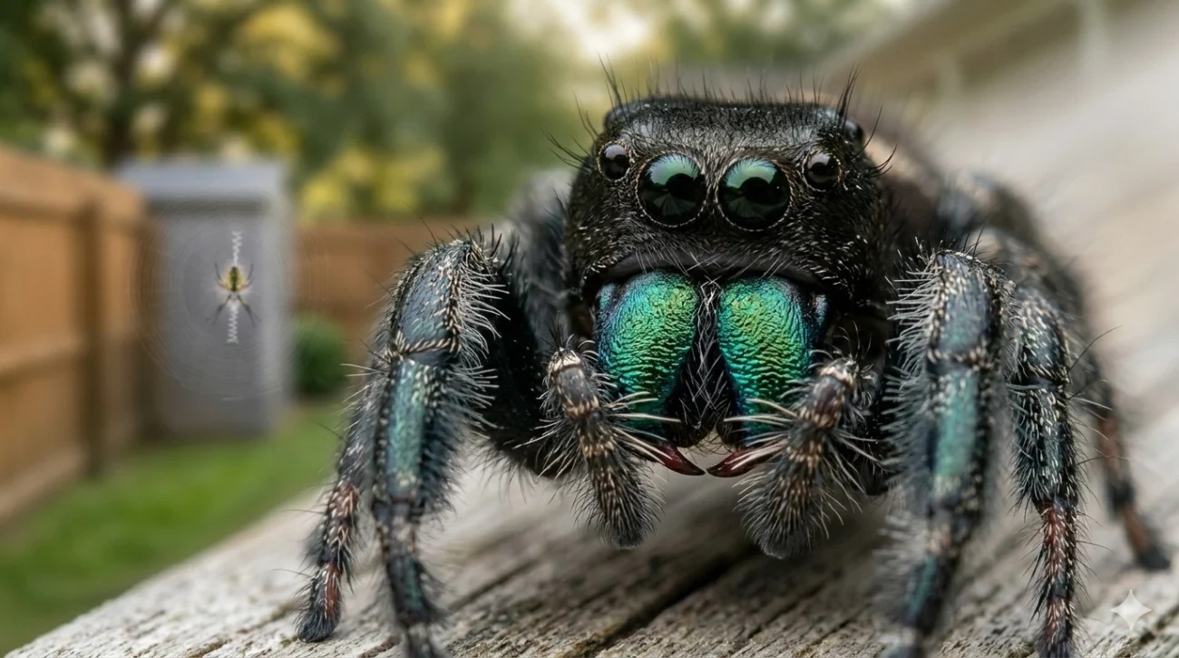 Phidippus Regius Male-Regal Jumping Spider Care