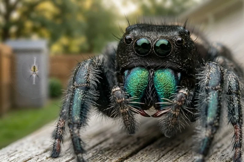 Phidippus Regius Male-Regal Jumping Spider Care