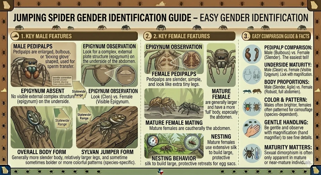 Jumping Spider How to Tell Gender – Easy Identification Guide