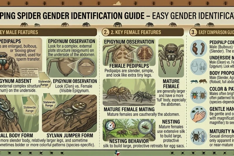 Jumping Spider How to Tell Gender – Easy Identification Guide