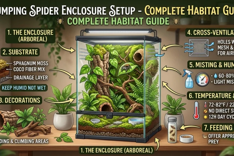 Jumping Spider Enclosure Setup-Complete Habitat Guide