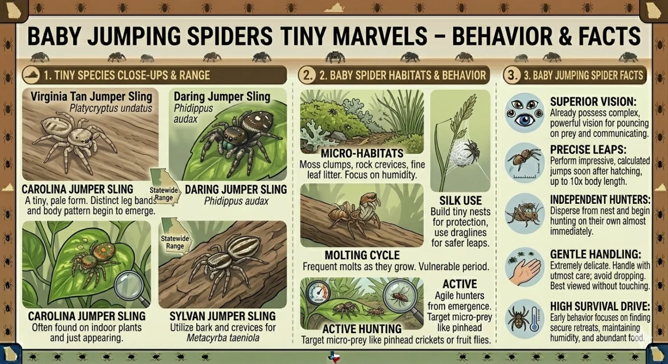 Baby Jumping Spiders Tiny Marvels – Behavior & Facts