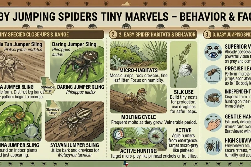Baby Jumping Spiders Tiny Marvels – Behavior & Facts