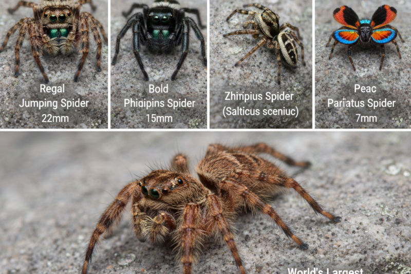 Jumping Spider Size and Types