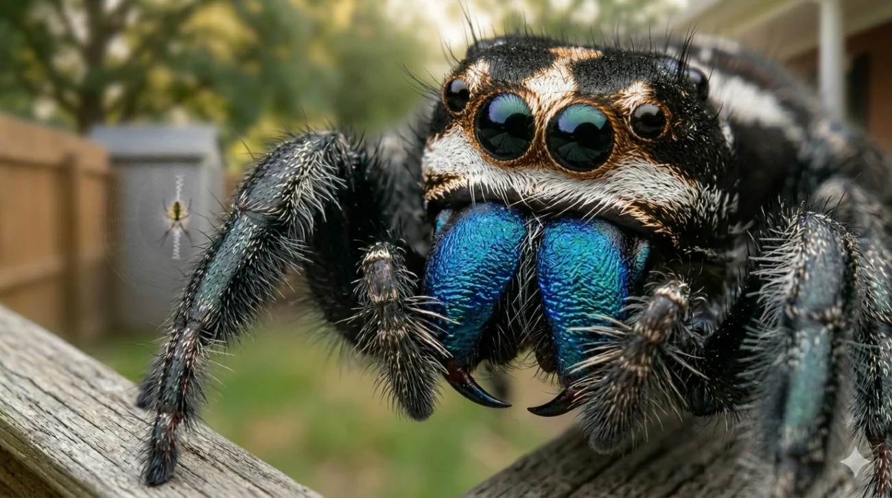 Phidippus Regius Male