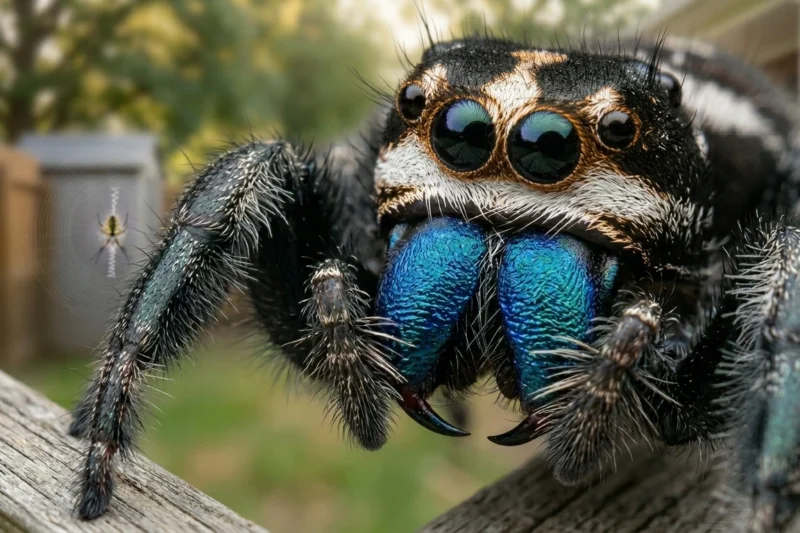 Phidippus Regius Male-Regal Jumping Spider Care