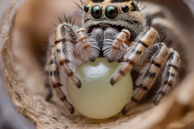 7 Jumping Spider Egg Sac Habitat Setup USA