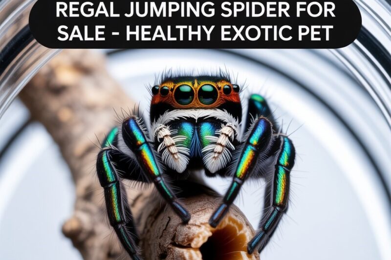 Regal Jumping Spider for Sale-Healthy Exotic Pet