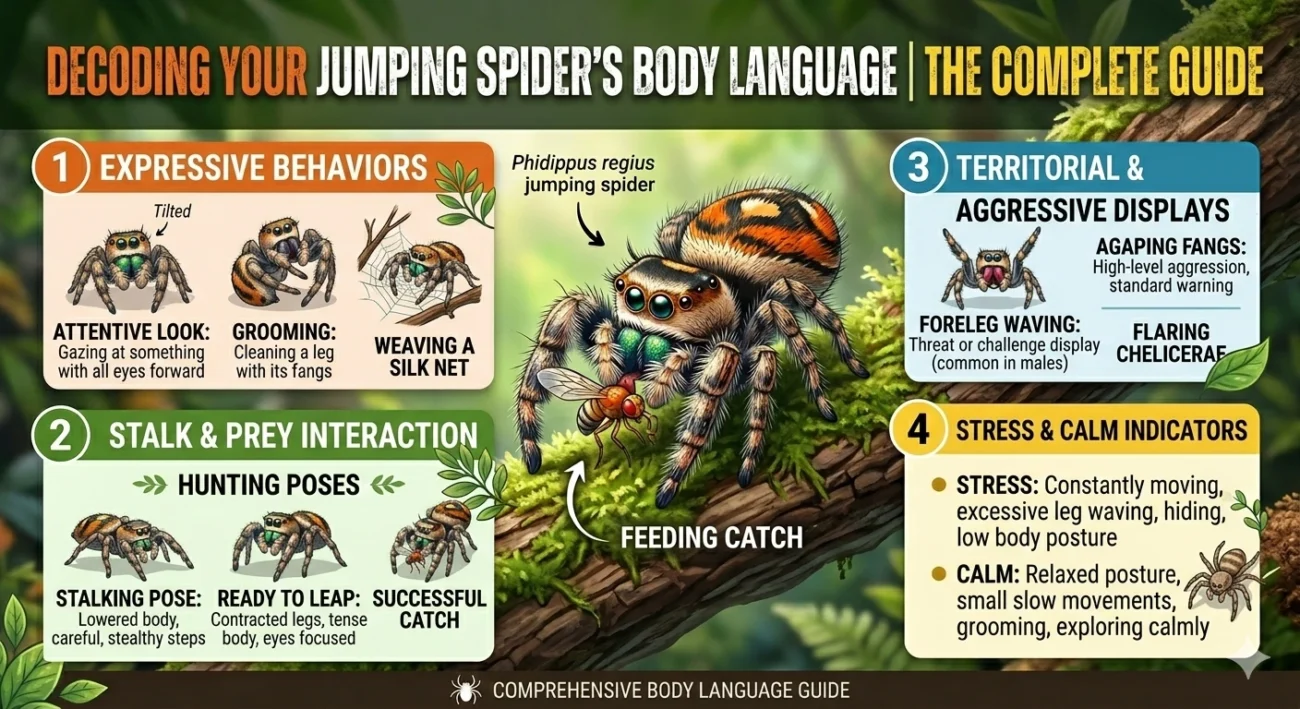 Decoding Your Jumping Spider's Body Language