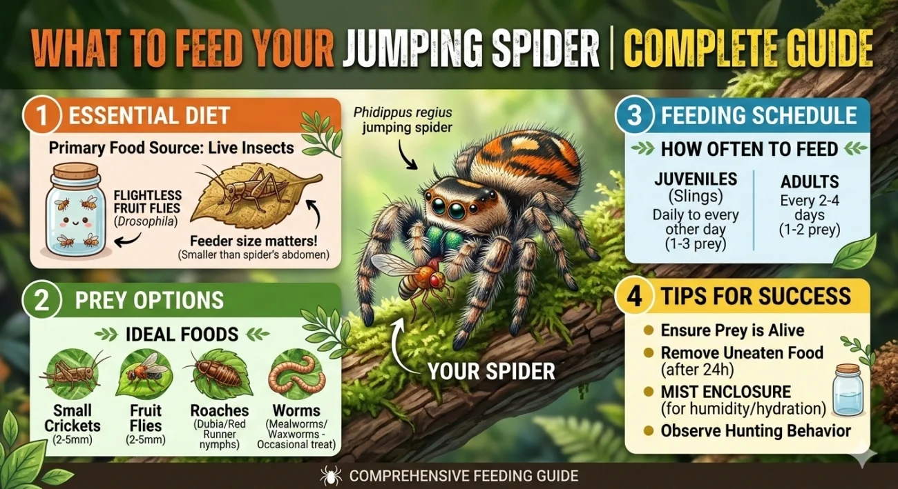 What to Feed Your Jumping Spider | Complete Guide