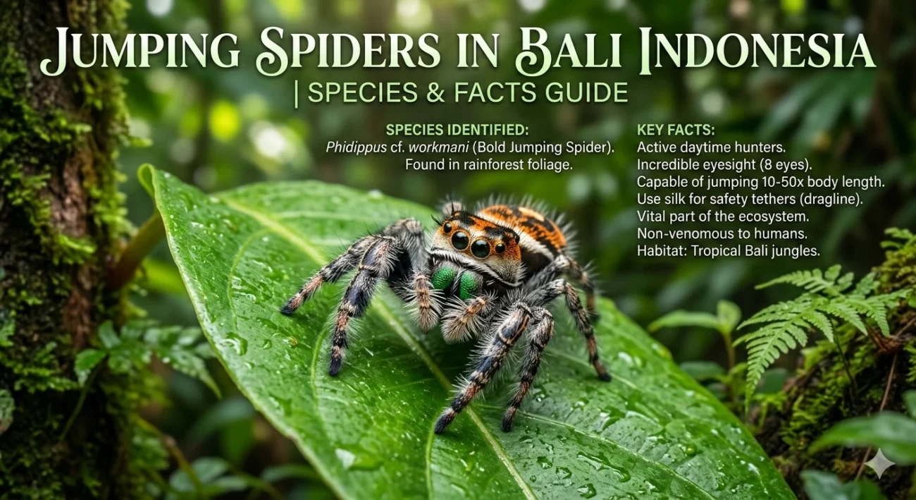 Jumping Spiders in Bali Indonesia | Species & Facts Guide