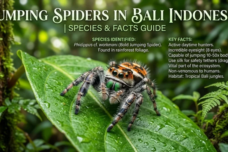 Jumping Spiders in Bali Indonesia | Species & Facts Guide
