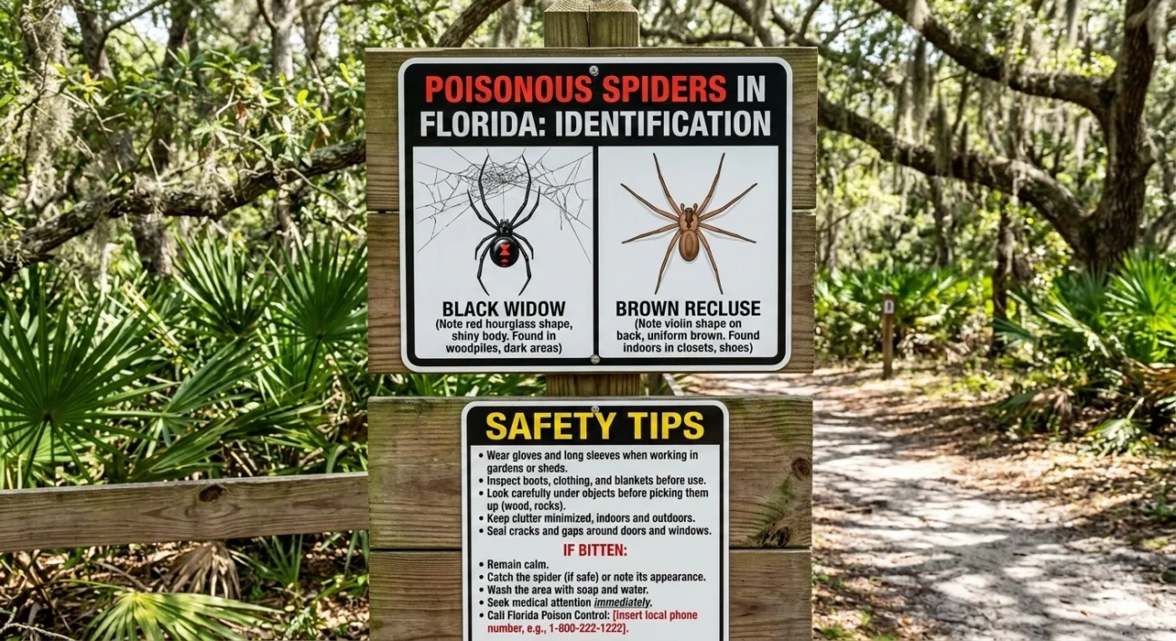 Poisonous Spiders in Florida: Identification & Safety Tips
