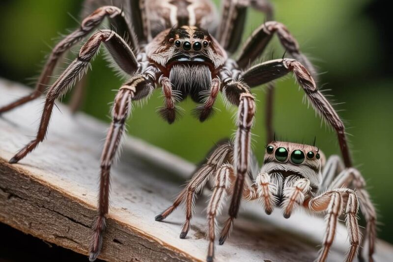 Wolf Spider vs Giant Jumping Spider Guide