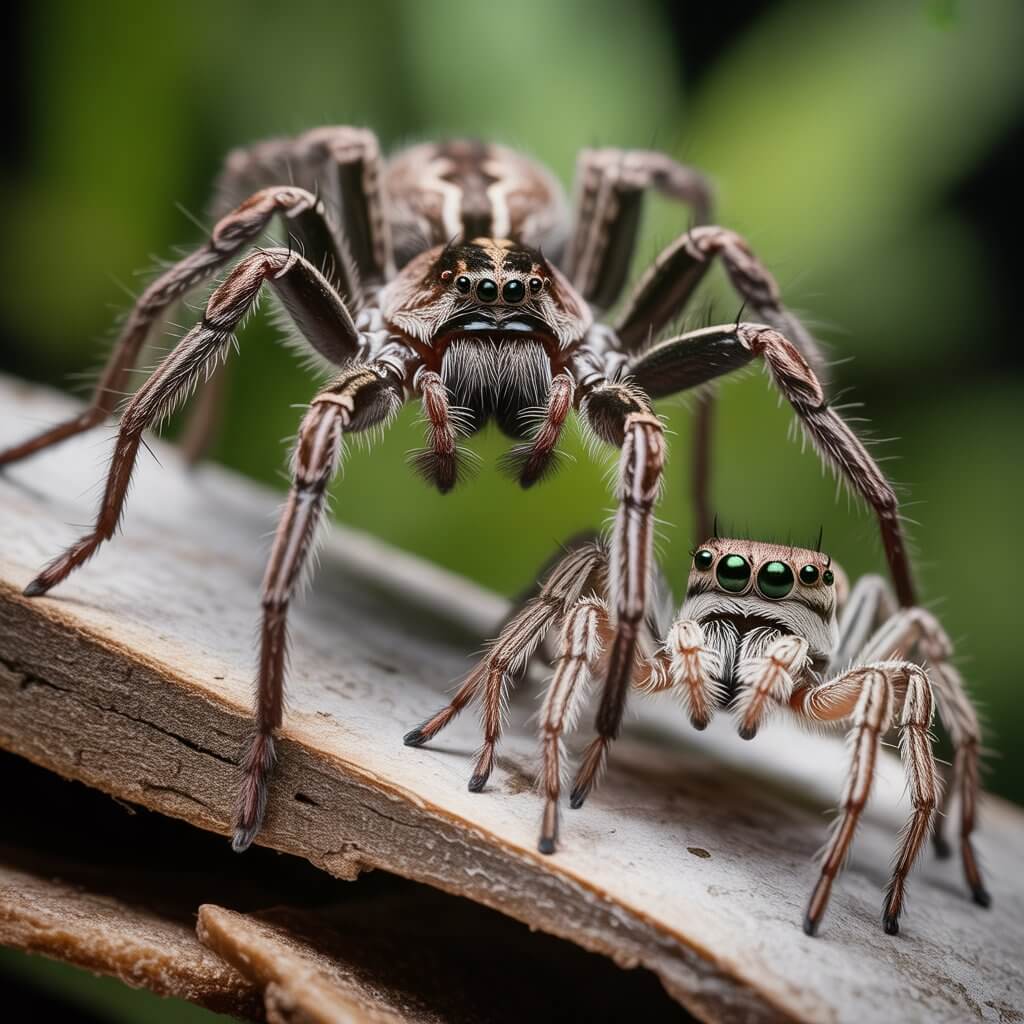 Wolf Spider vs Giant Jumping Spider Guide