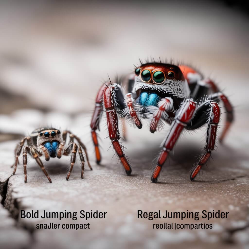 Jumping Spiders Bold vs Regal Key Differences Guide