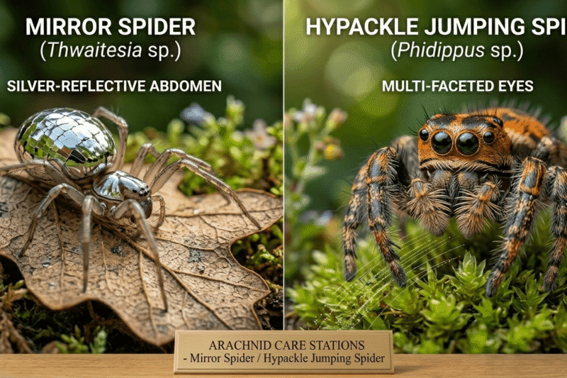 Mirror Spider vs Hypackle Jumping Spider Guide