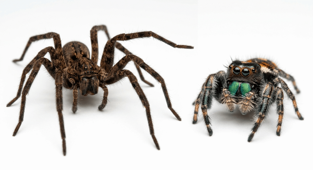 Brazilian Wandering Spider vs Jumping Spider Guide